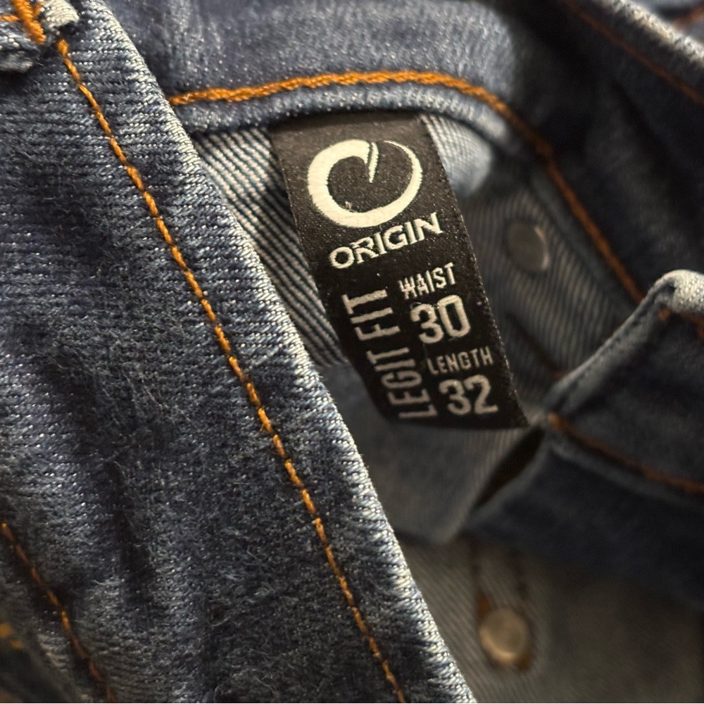 Origin Maine D68 Jeans Men 30x32 Legit Fit Stretch Denim Straight USA READ - Picture 3 of 10